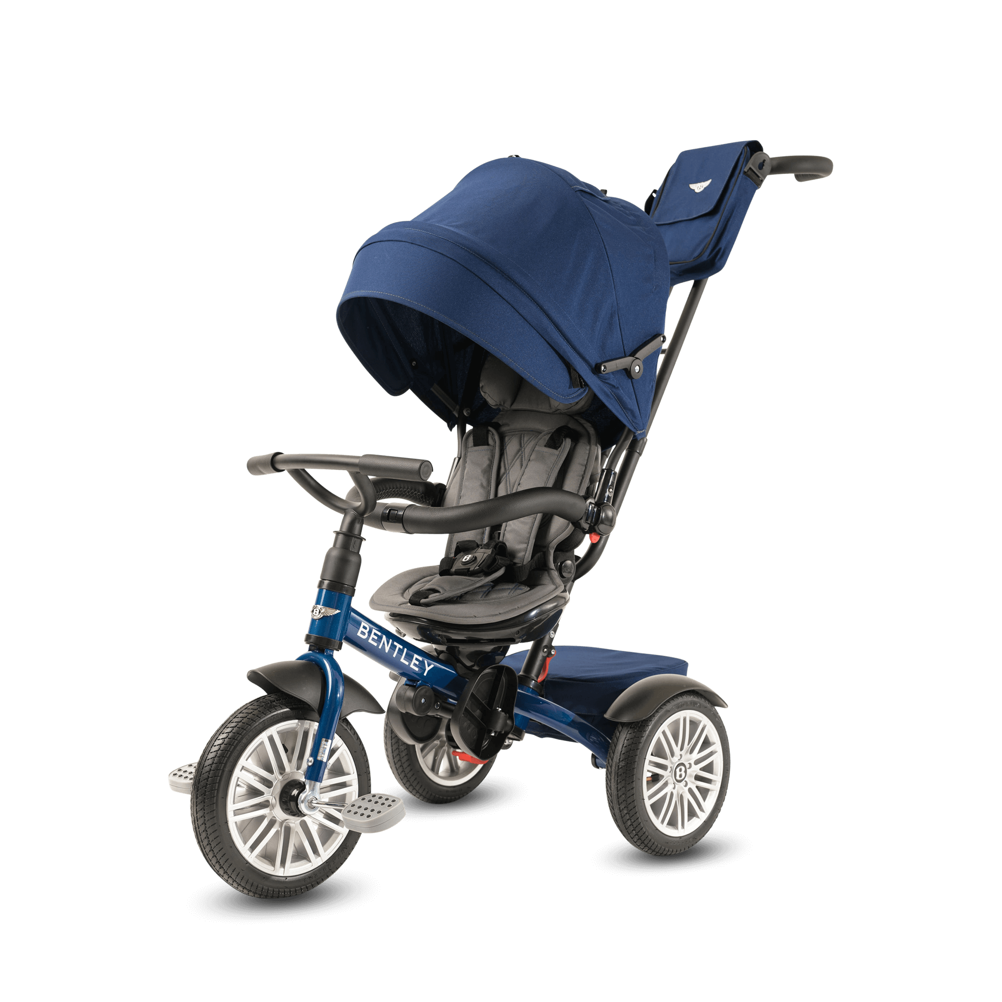 SEQUIN BLUE BENTLEY 6 IN 1 STROLLER TRIKE
