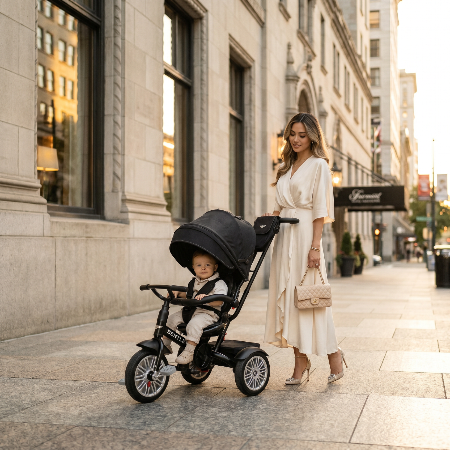ONYX BLACK BENTLEY 6 IN 1 STROLLER TRIKE