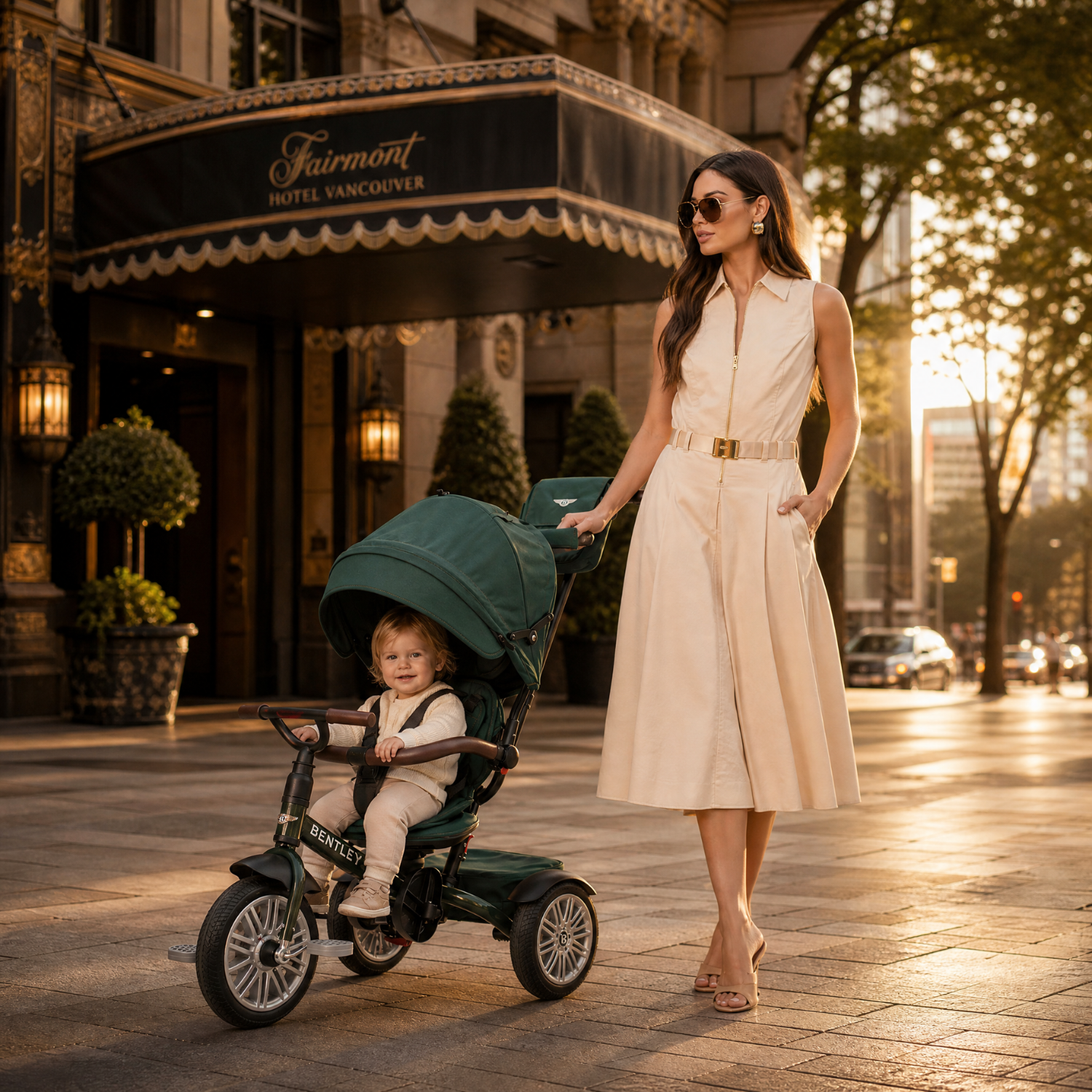 SPRUCE GREEN BENTLEY 6 IN 1 STROLLER TRIKE