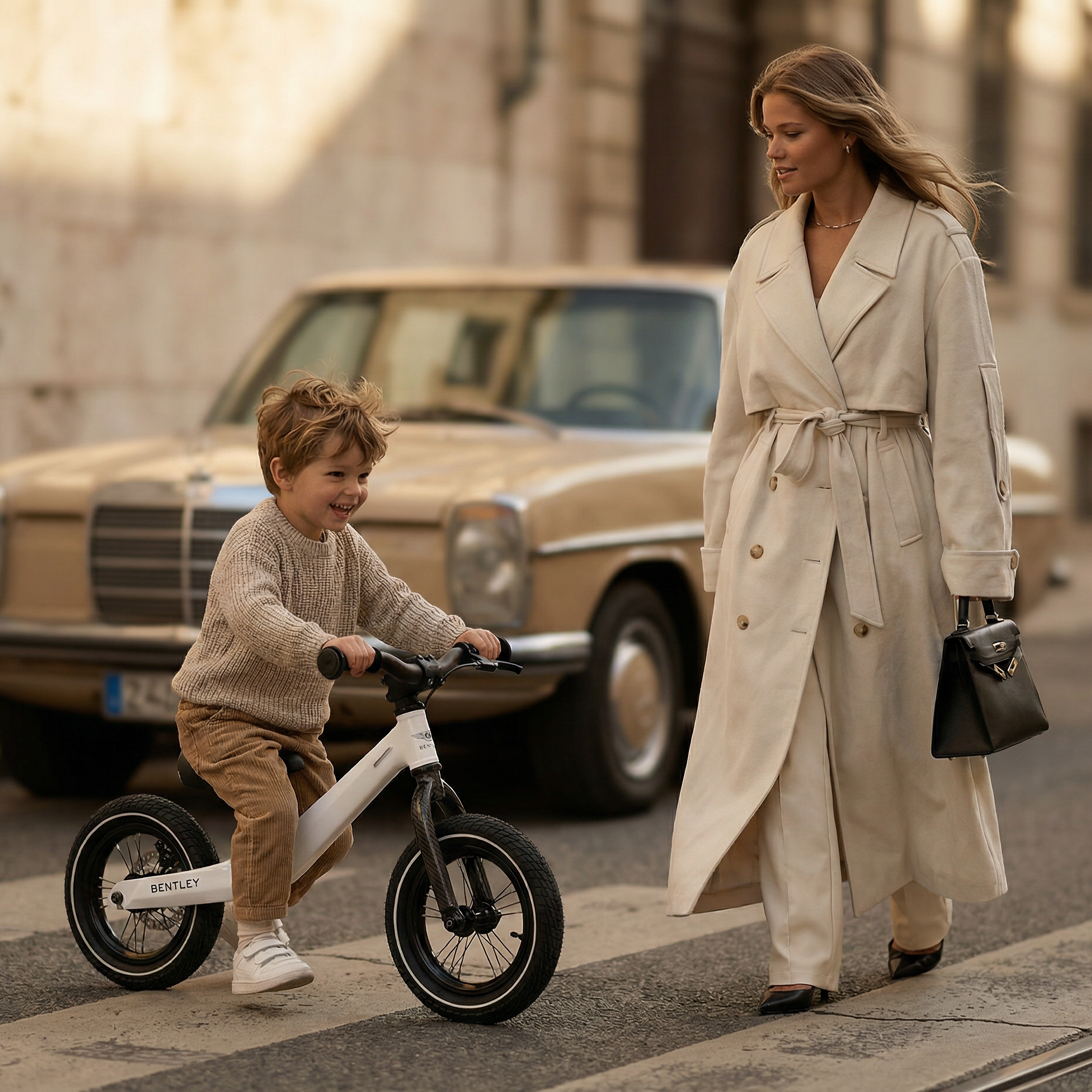 Glacier White Bentley Balance Bike