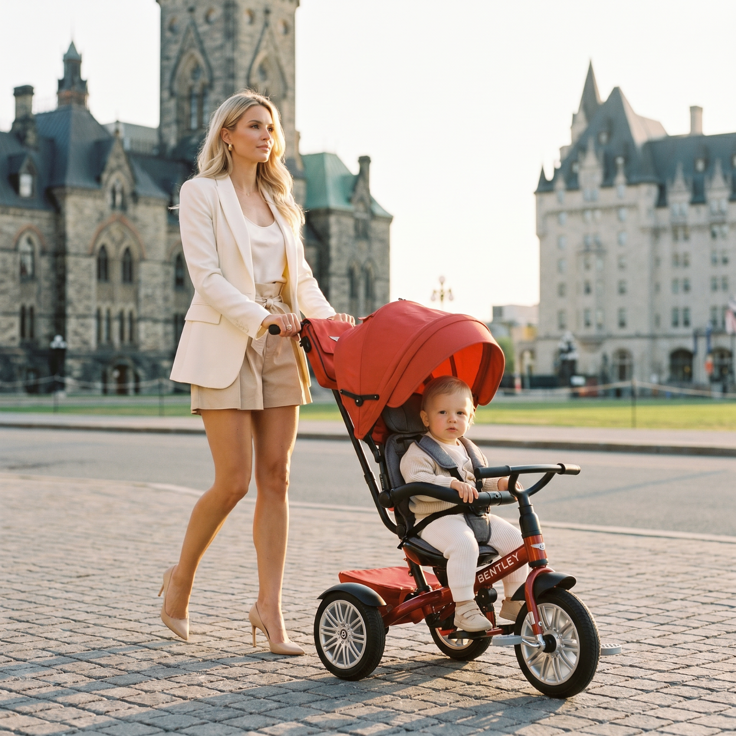DRAGON RED BENTLEY 6 IN 1 STROLLER TRIKE