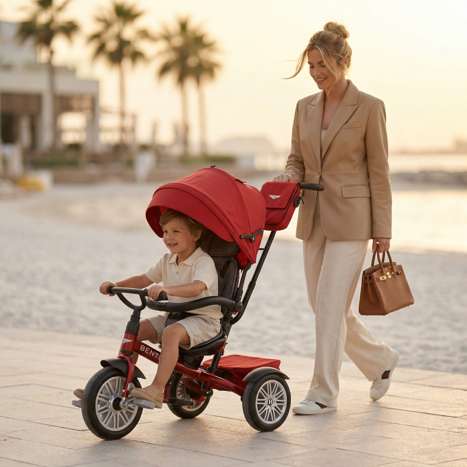 DRAGON RED BENTLEY 6 IN 1 STROLLER TRIKE