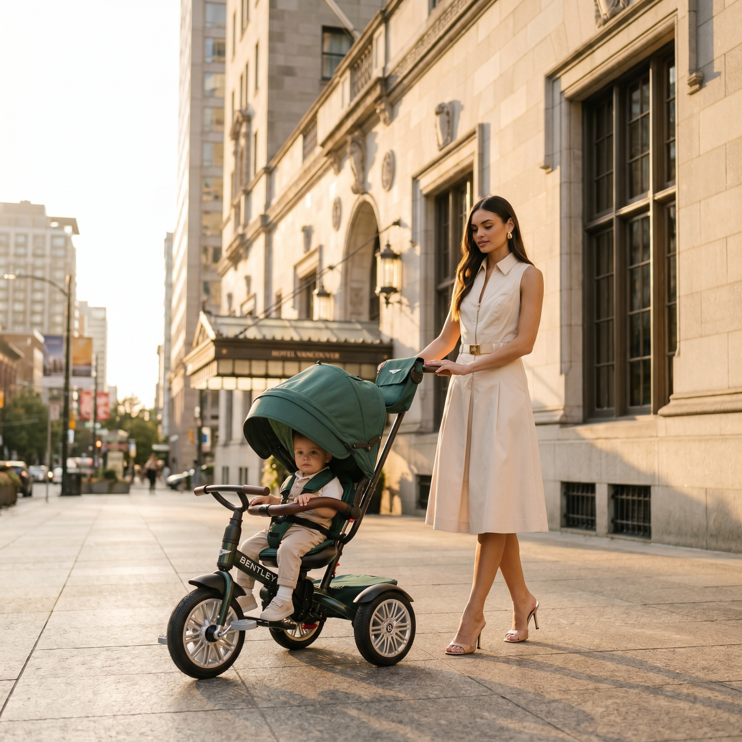 SPRUCE GREEN BENTLEY 6 IN 1 STROLLER TRIKE